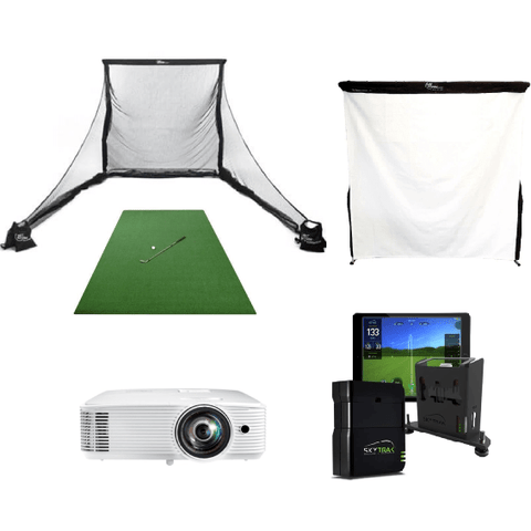 Image of SkyTrak Golf Simulator Package with Net & Screen