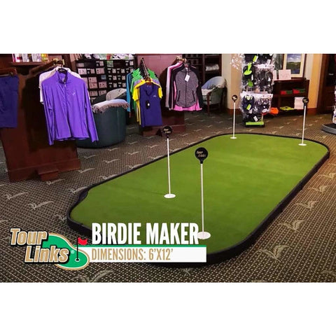 Image of Tour Links 6x12 Birdie Maker - Premium Indoor Putting Green - StrikinGolf
